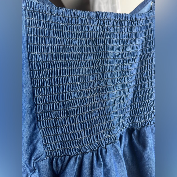 Chambray Button Dress - Picture 2 of 5